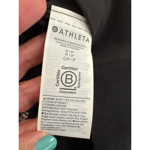 NWT Athleta Salutation Jogger in Powervita Black Small Petite - Picture 14 of 15